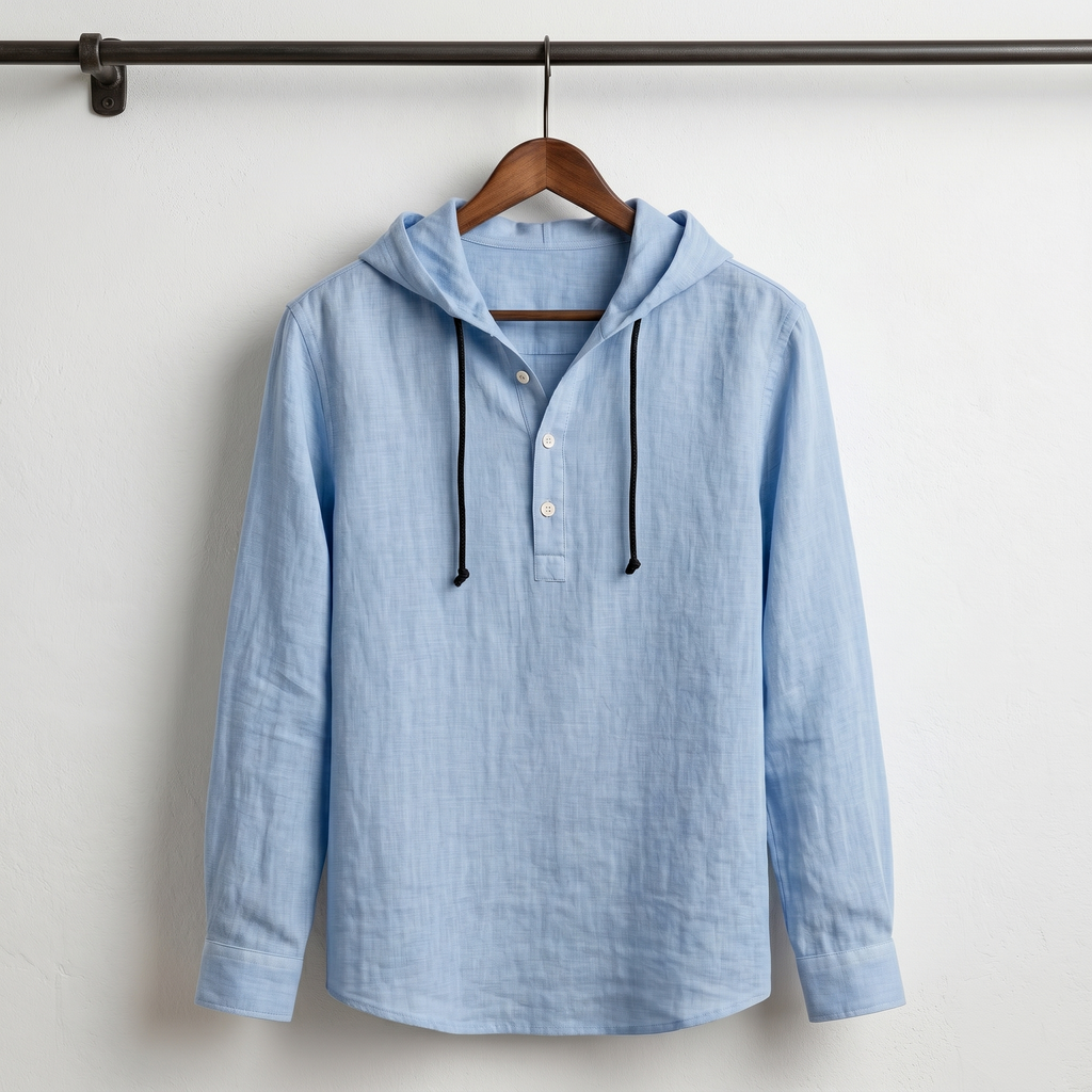 Adrián - Camisa de Lino con Capucha