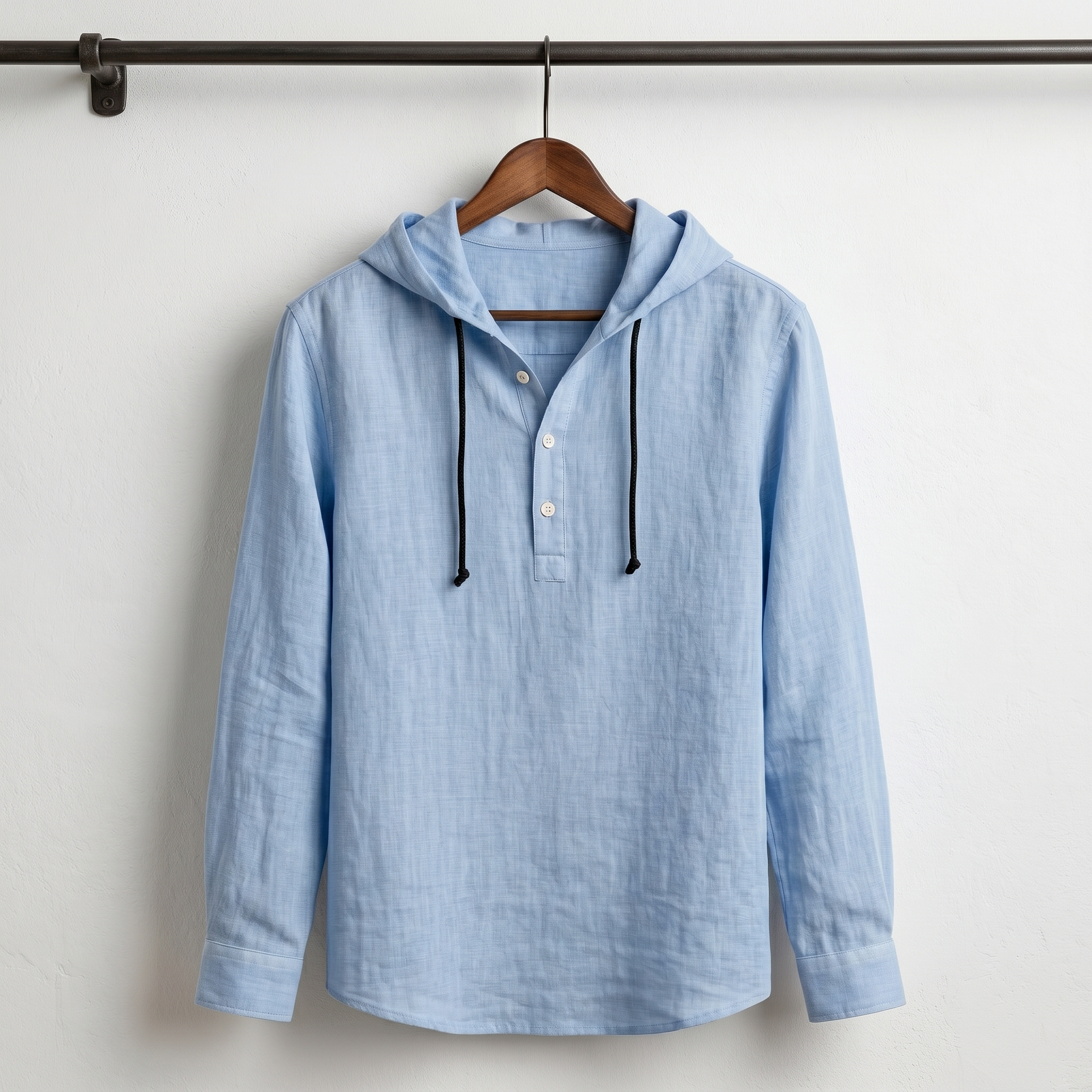 Adrián - Camisa de Lino con Capucha