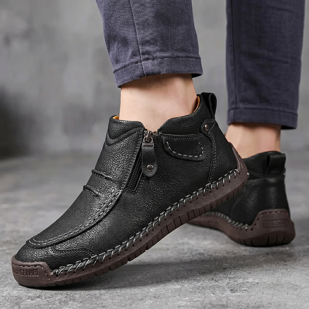 Javi - Zapatos Elegantes con Cremallera Lateral