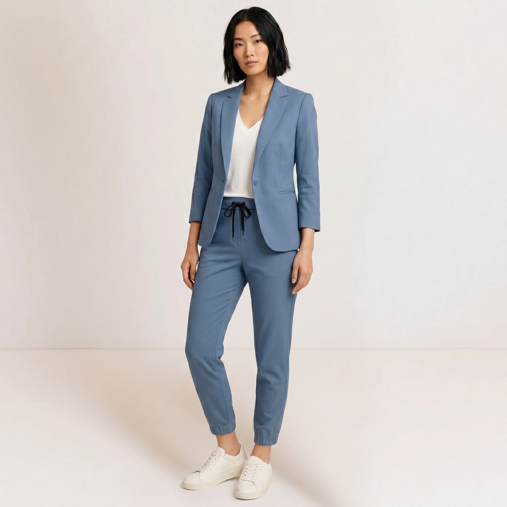 Alma - Conjunto Chaqueta Entallada y Pantalón con Cordón