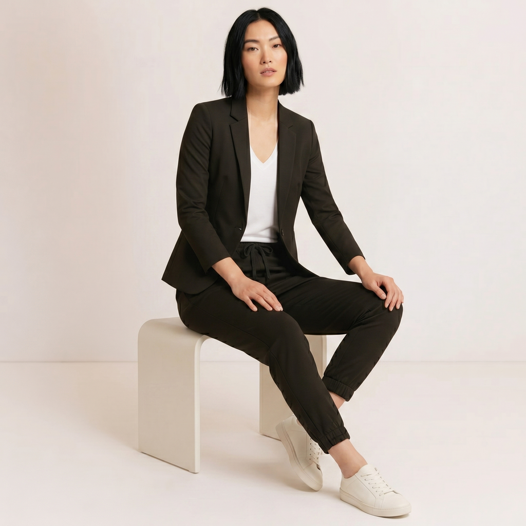 Alma - Conjunto Chaqueta Entallada y Pantalón con Cordón