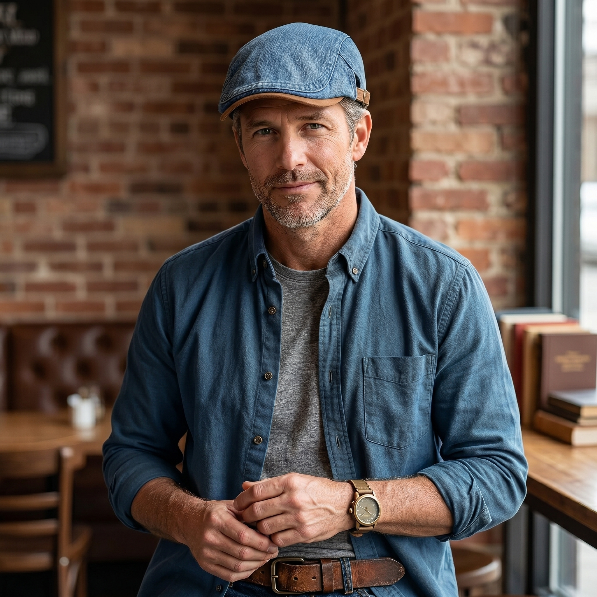 Sergio - Gorra Denim Clásica