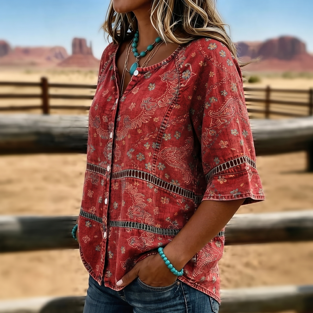 Daniela - Blusa Vintage Ligera