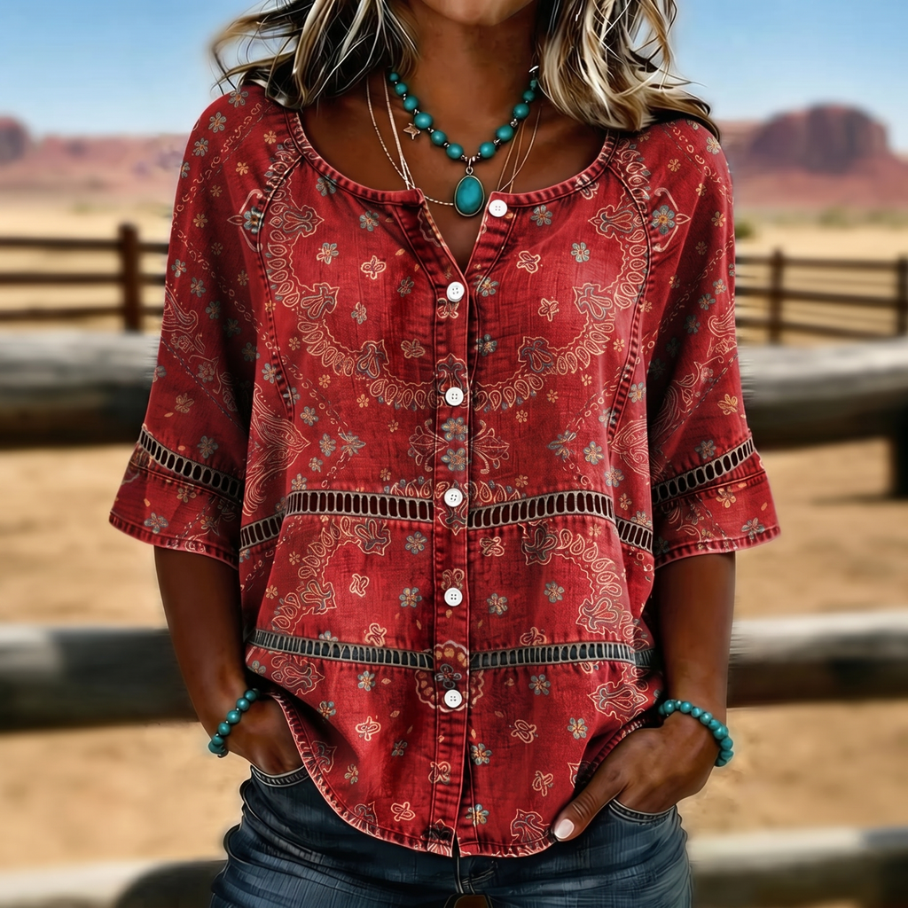 Daniela - Blusa Vintage Ligera