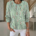 Sofía — Blusa de Brillo Glaciar y Efecto Joya