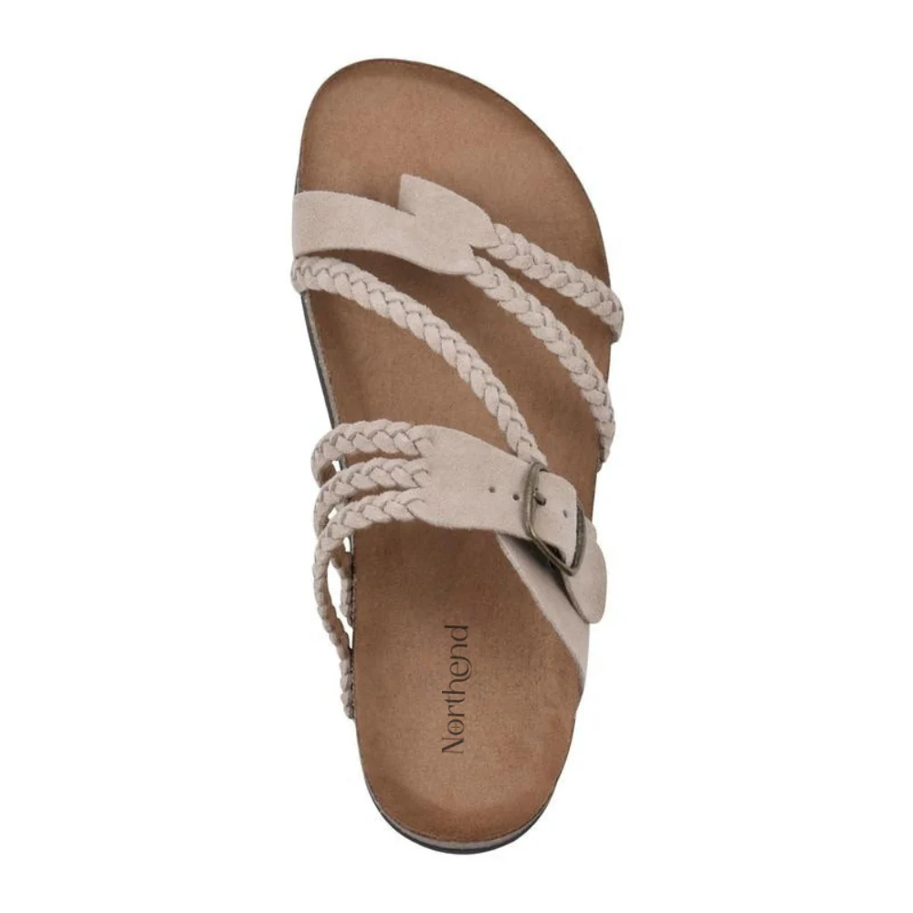 Andrea - Sandalias Trenzadas de Tiras Múltiples