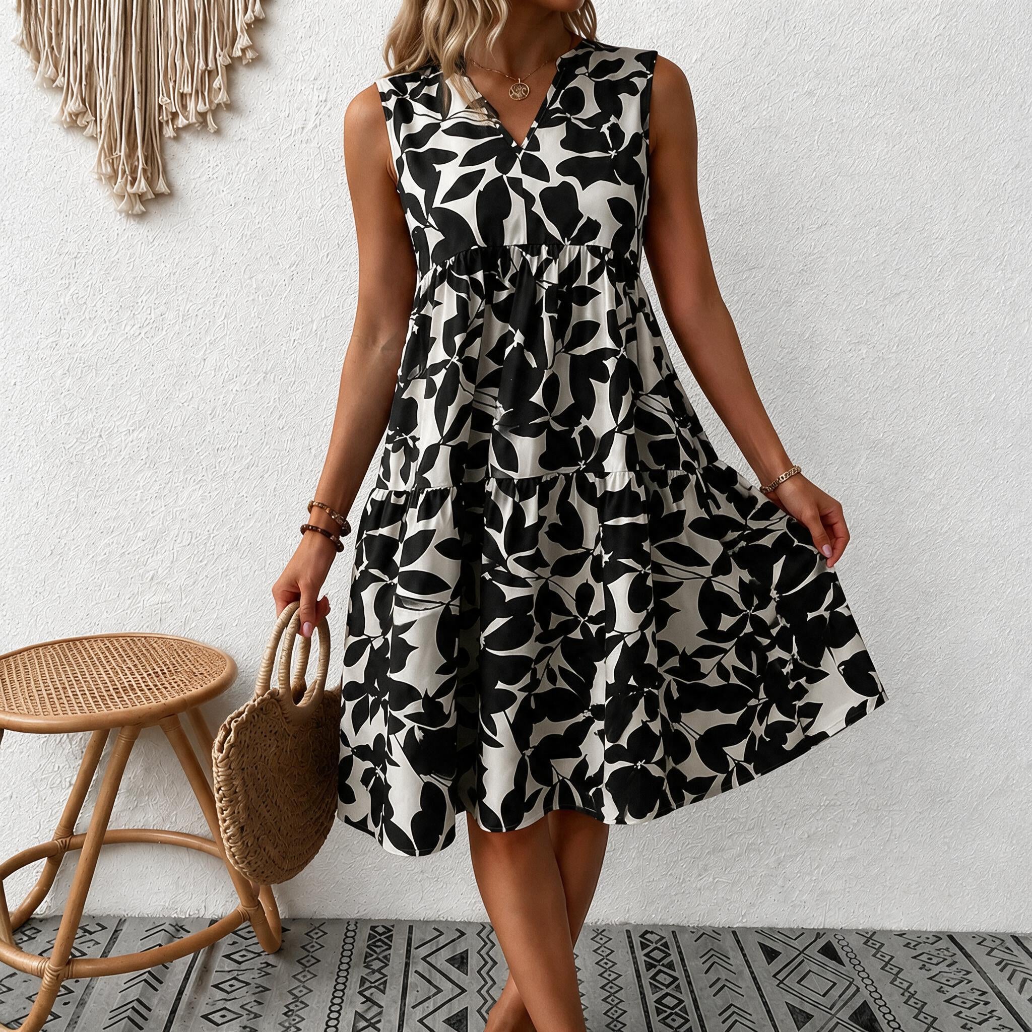 Elena - Vestido Midi Elegante Efecto Vientre Plano