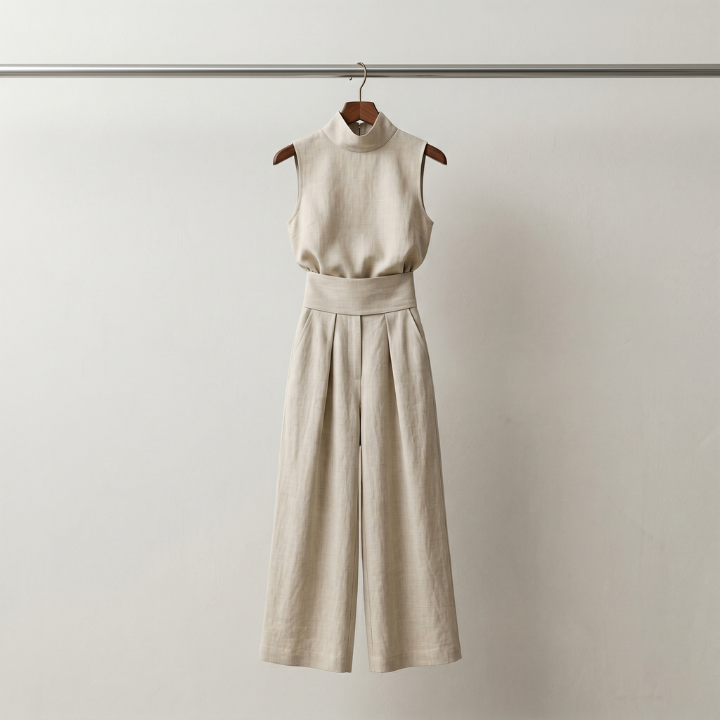 Mia - Conjunto Minimalista de Lino